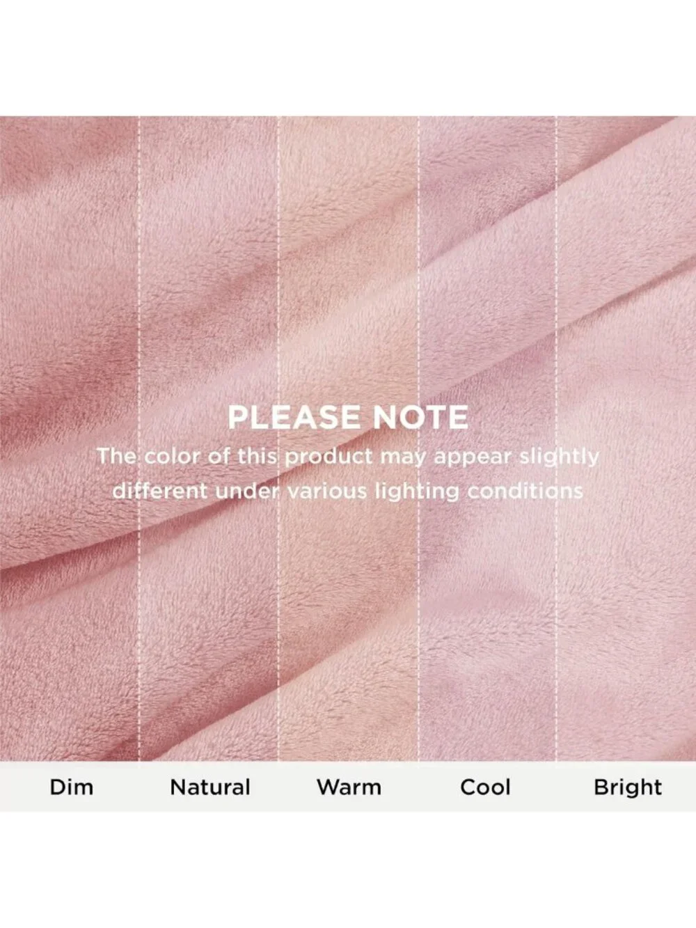 Cozy Pink Fleece Throw Blanket - Soft 300GSM Couch Blanket for Home Decor, 50x60